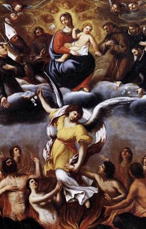 Sainte Catherine de Gênes et le Purgatoire 2Noviembre